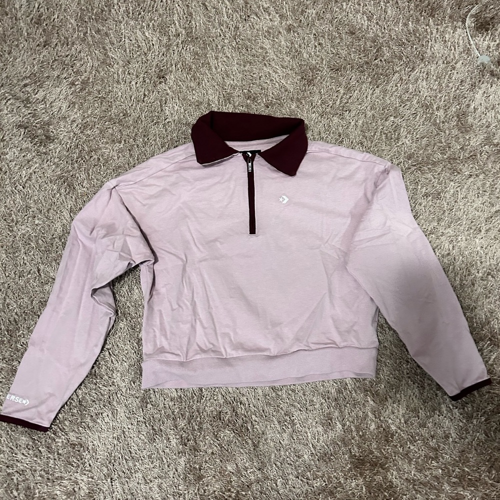 Converse brand crop top sweater